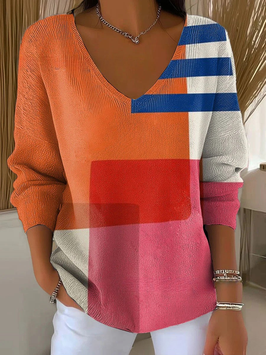 Sasha - Casual Printed Top