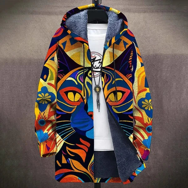 Maureen - Vibrant Feline Art Hoodie