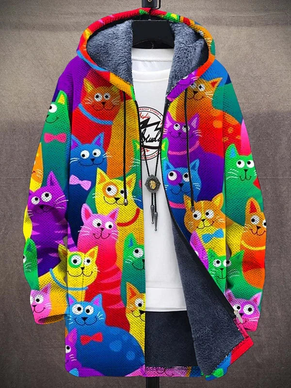 Perry - Playful Cat Hoodie