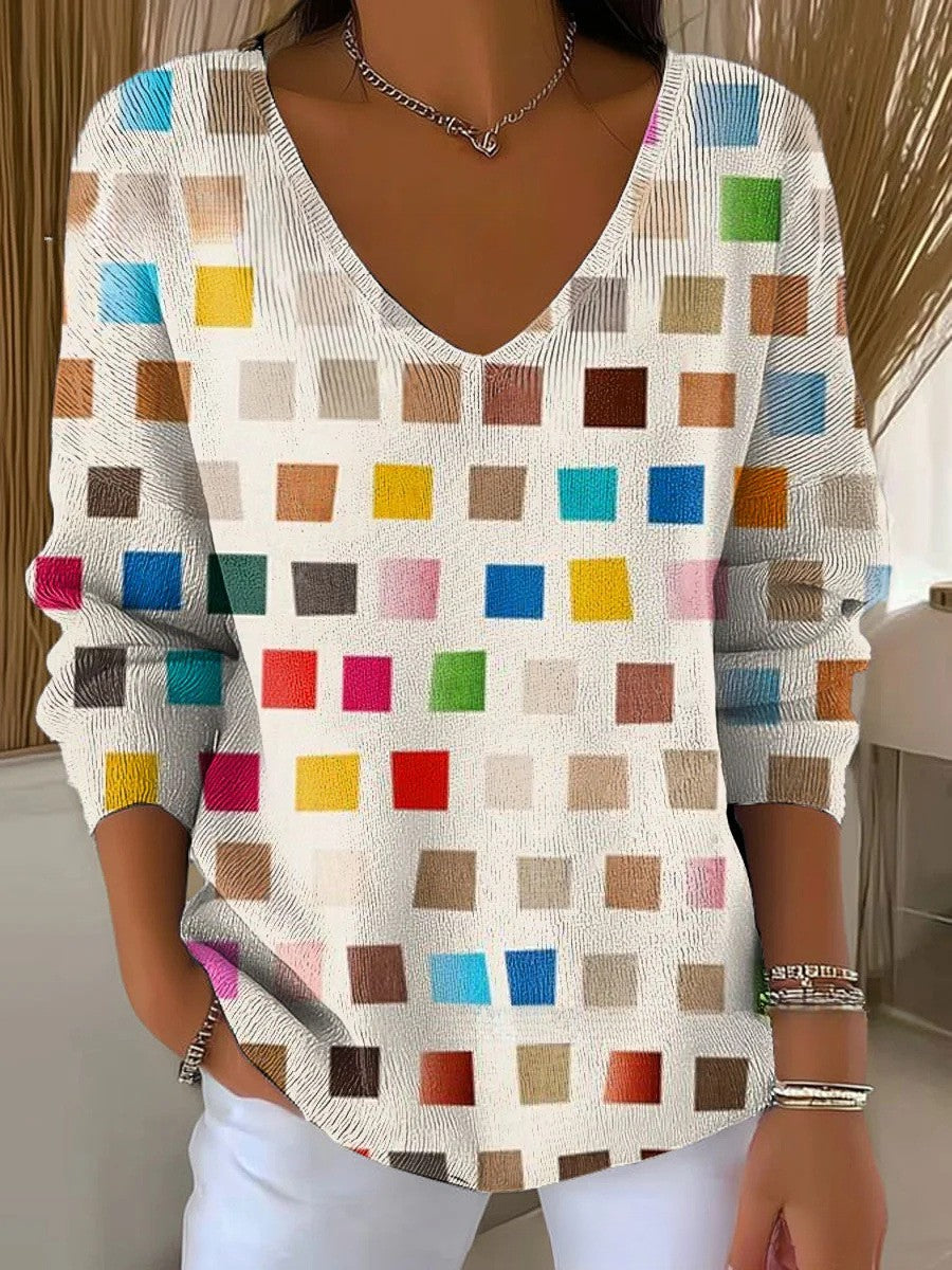 Darla - Geometric Printed Top