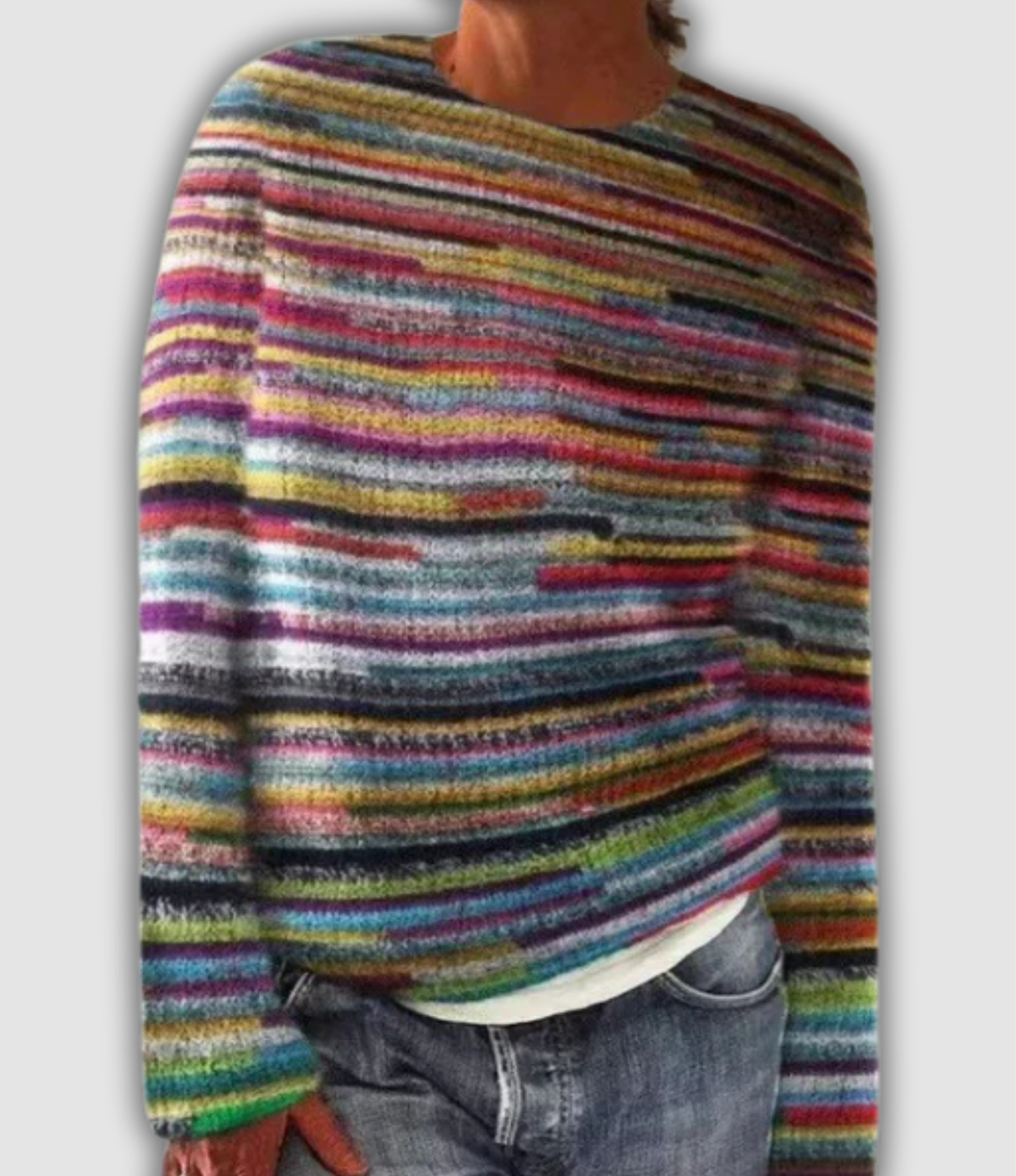 Maya - Playful Stripes Sweater