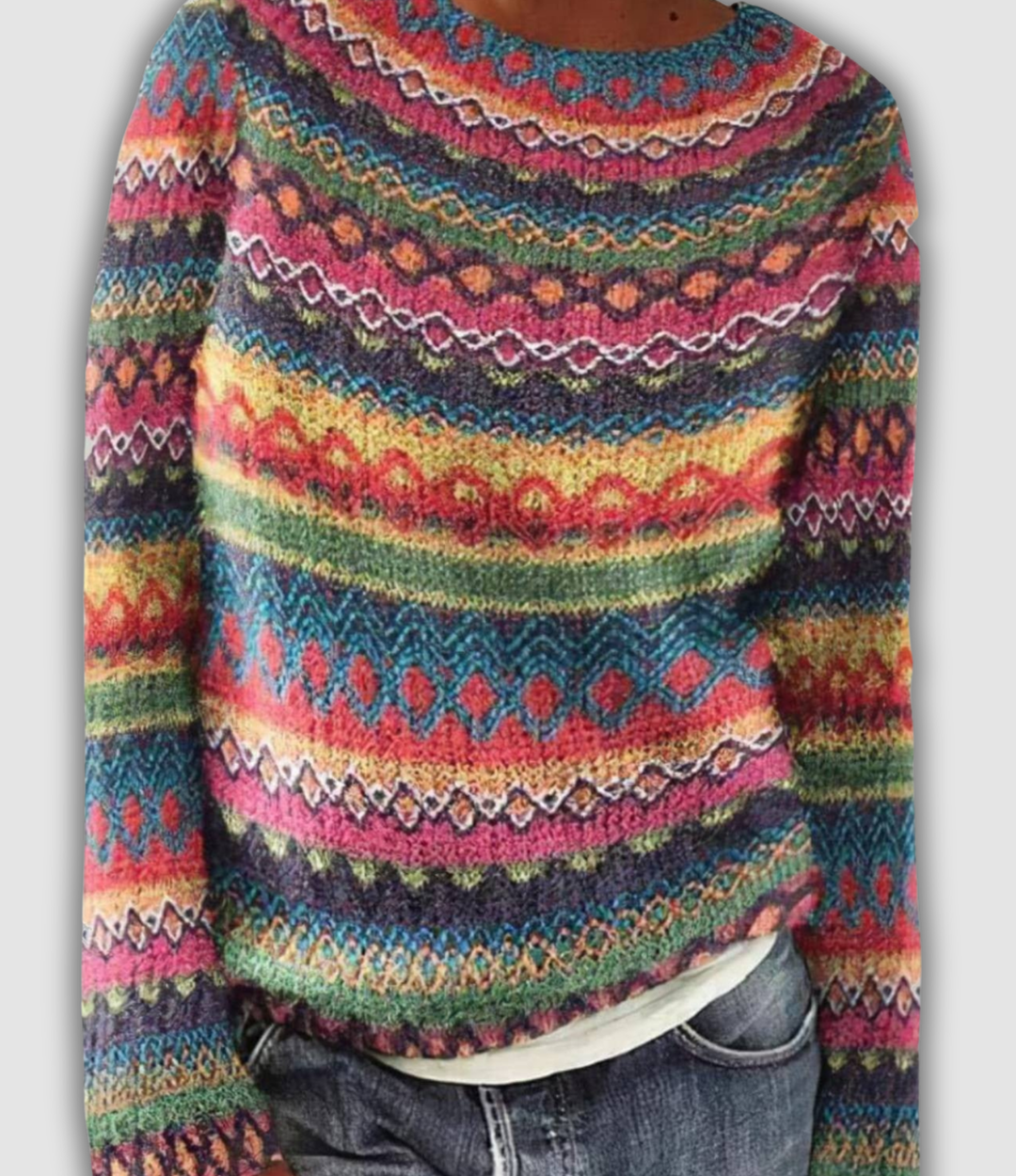 Leona - Playful Boho Sweater