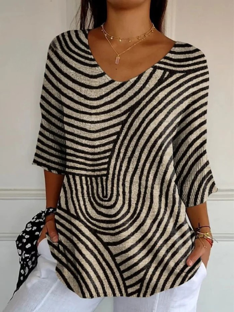 Alma - Abstract Printed Top