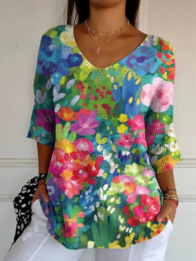 Delia - Bloom Printed Top