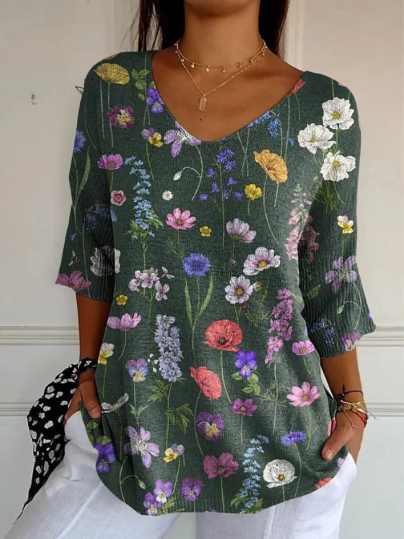 Kayla - Elegant Printed Top