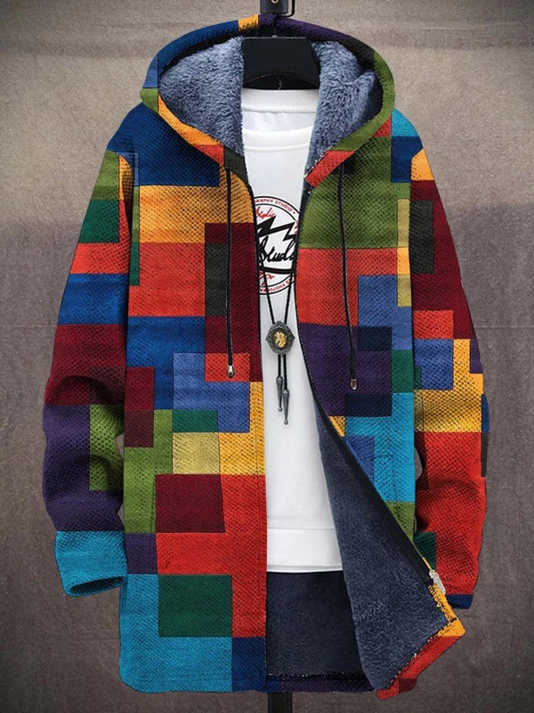 Zelia - Vibrant Geometric Hoodie