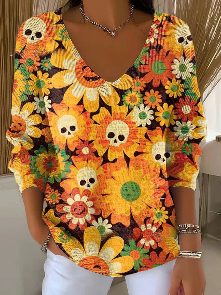 Elina - Printed Bloom Top