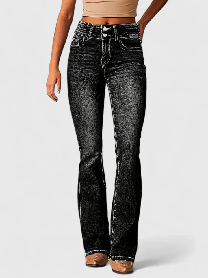 Annelise - Retro Denim Pants
