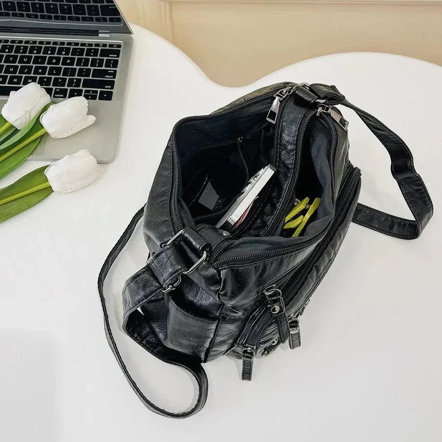 Elizza - Multi-Zip Organizer Bag