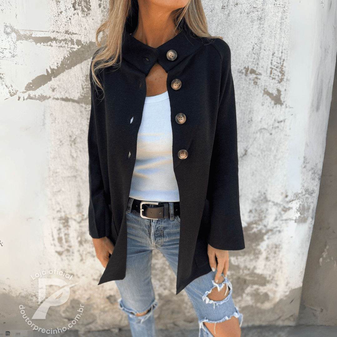 Vanessa - Relaxed Button Jacket