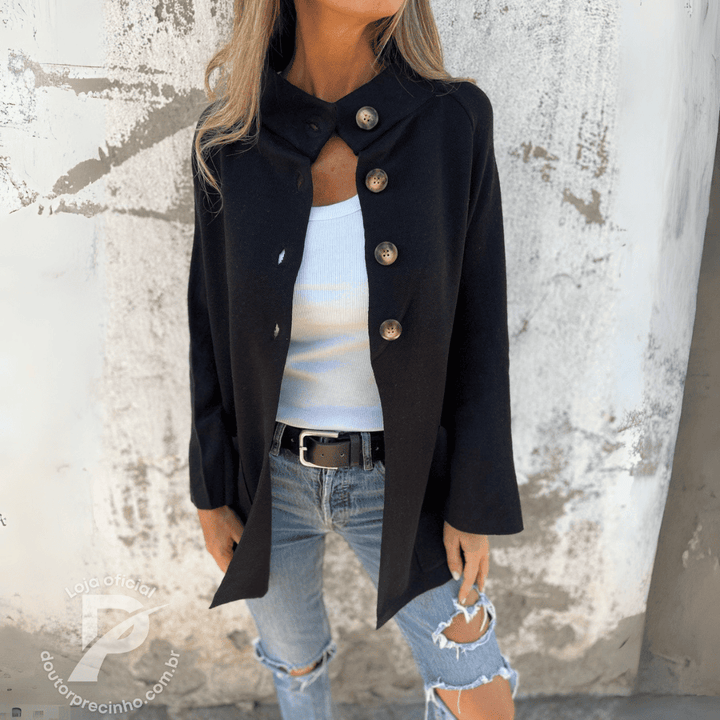 Vanessa - Relaxed Button Jacket
