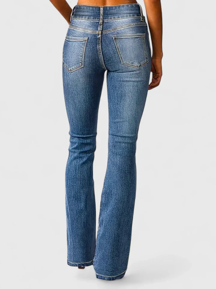Annelise - Retro Denim Pants
