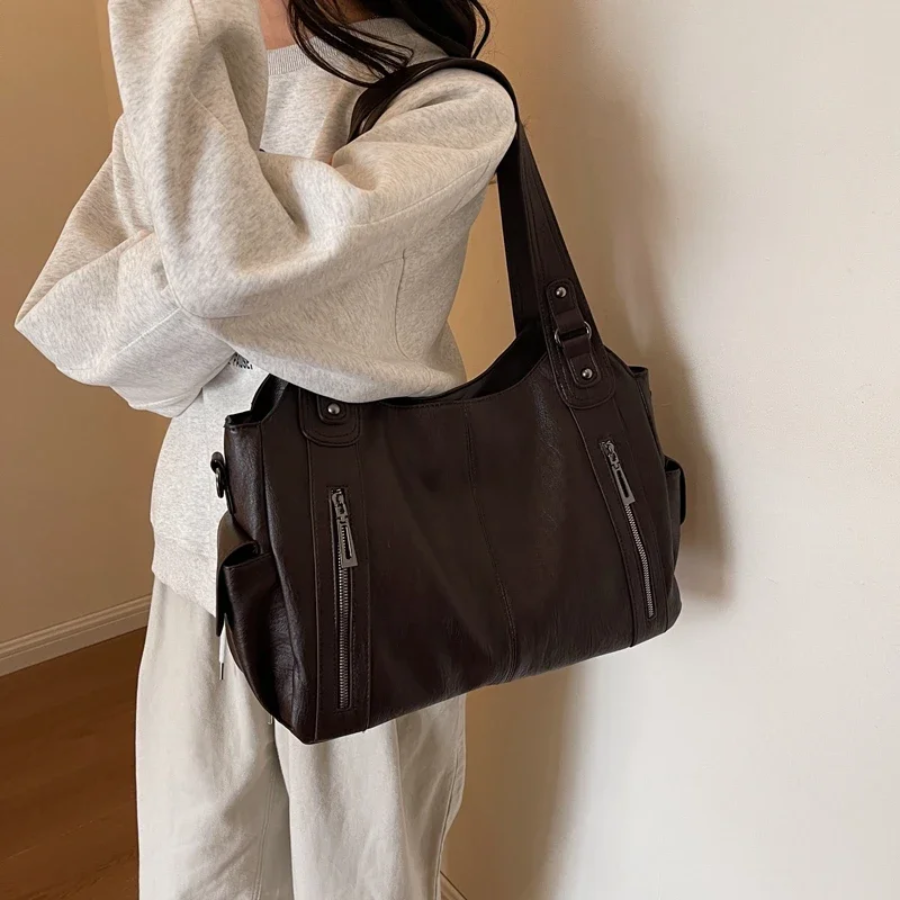 Emilie - Vintage Zippered Bag