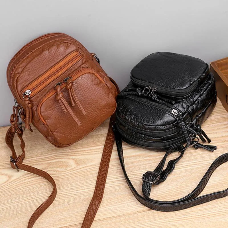 Fiorella - Vintage Multi-Zip Bag