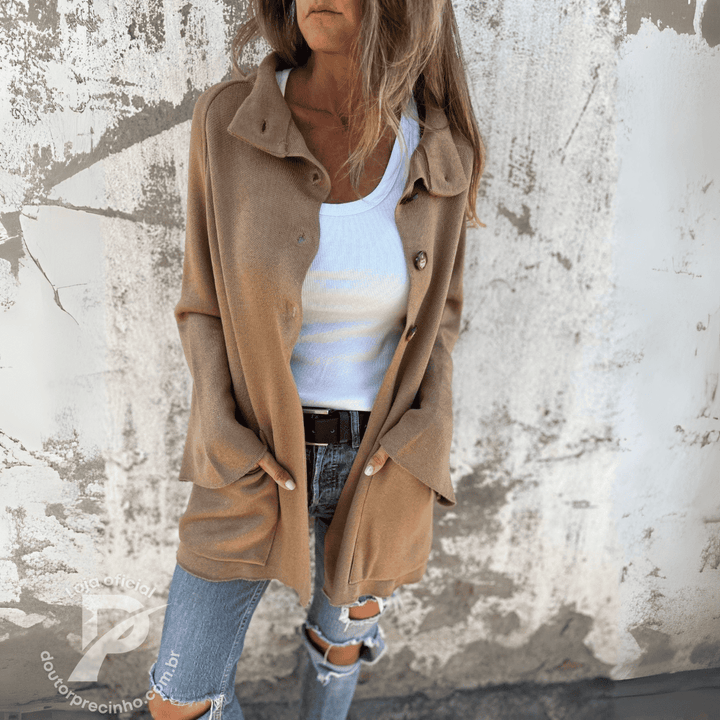 Vanessa - Relaxed Button Jacket