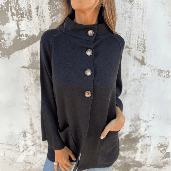 Vanessa - Relaxed Button Jacket