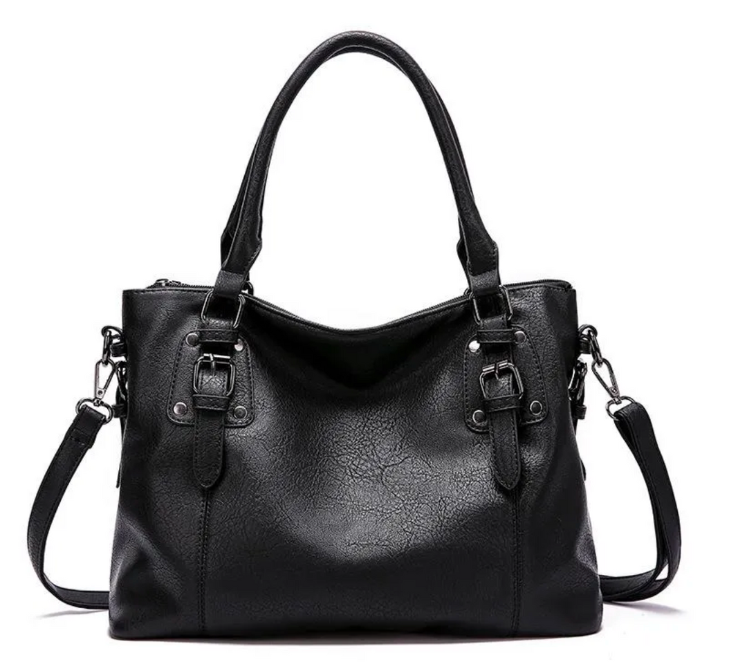 Gwyneth - Buckled Tote Handbag