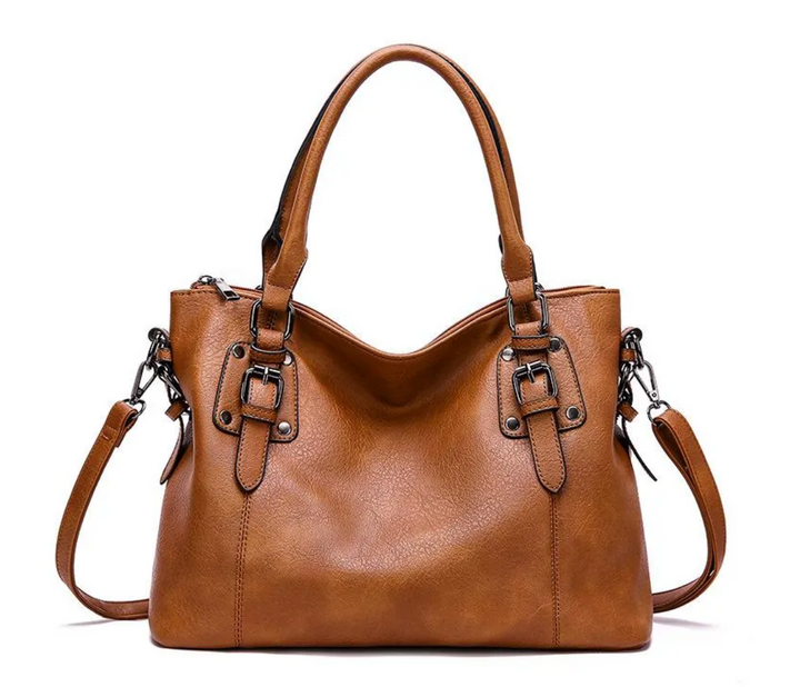 Gwyneth - Buckled Tote Handbag
