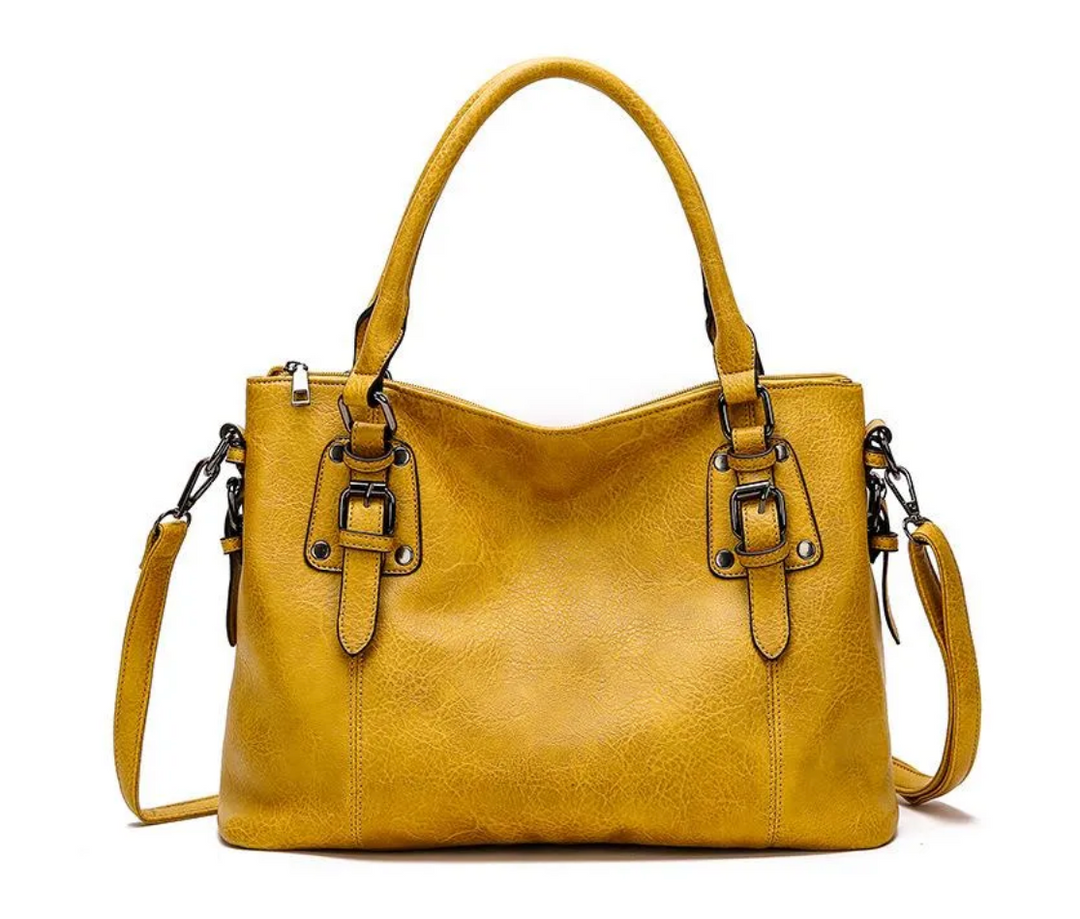 Gwyneth - Buckled Tote Handbag
