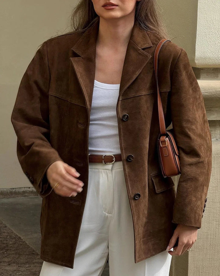 Janice - Suede Blazer Jacket
