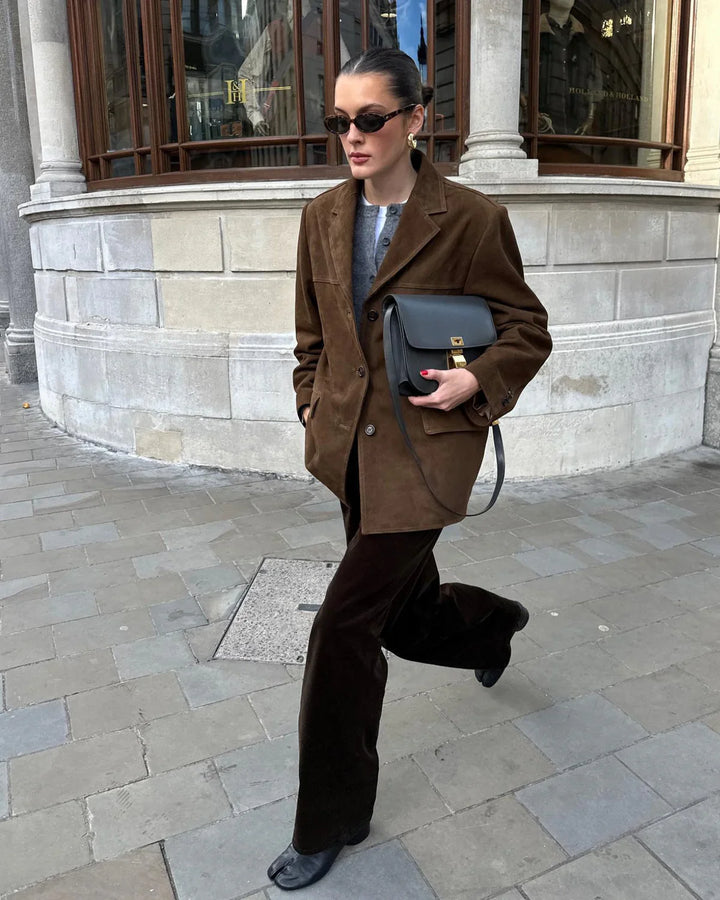 Janice - Suede Blazer Jacket