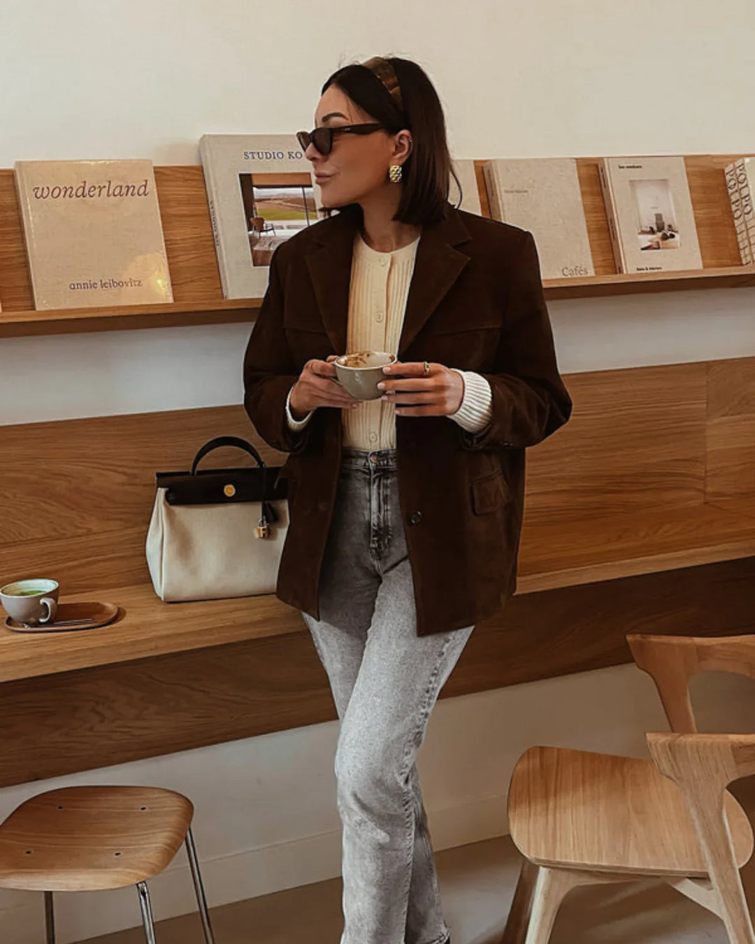Janice - Suede Blazer Jacket