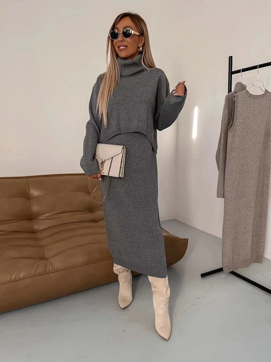 Gracie - Comfy Turtleneck Set